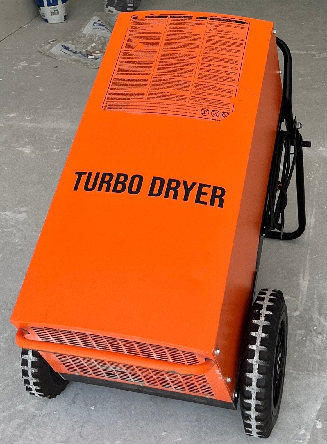 Krachtige Turbo Dryer Bouwdroger trotec TTK800, Ophalen, Zo goed als nieuw