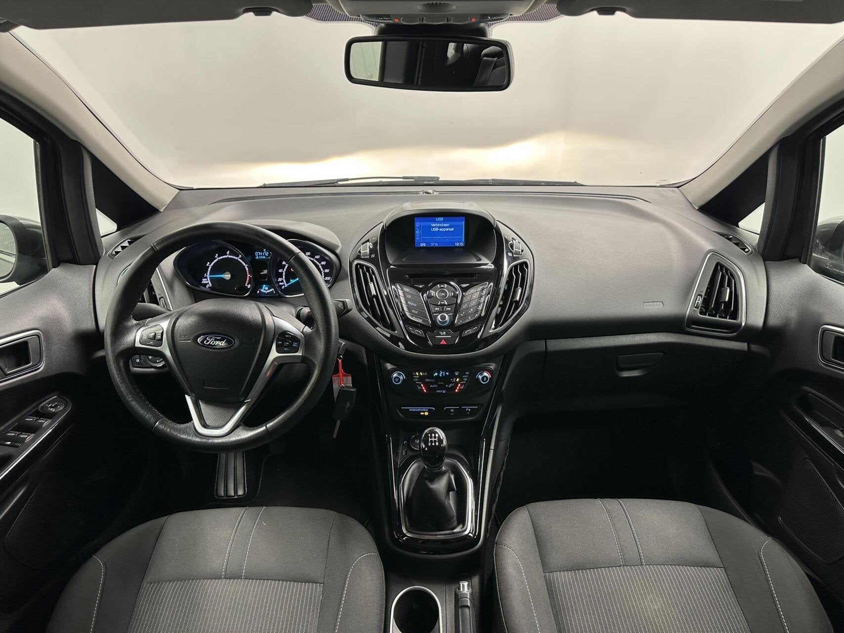 Ford B-Max 1.0 EcoBoost Titanium TREKHAAK LM ECC CRUISE 7400, Auto's, Voorwielaandrijving, Gebruikt, Met garantie (alle), Origineel Nederlands