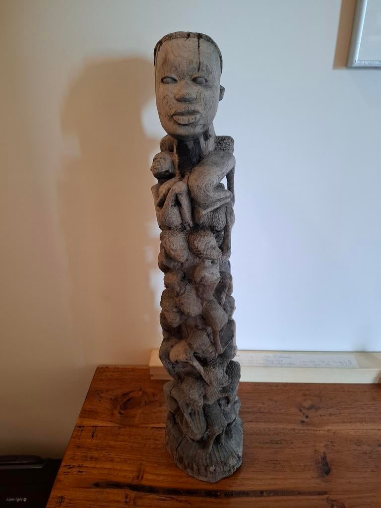 Ujamaa Makonde beeld - Familieboom, Antiek en Kunst, Kunst | Niet-Westerse kunst, Ophalen of Verzenden