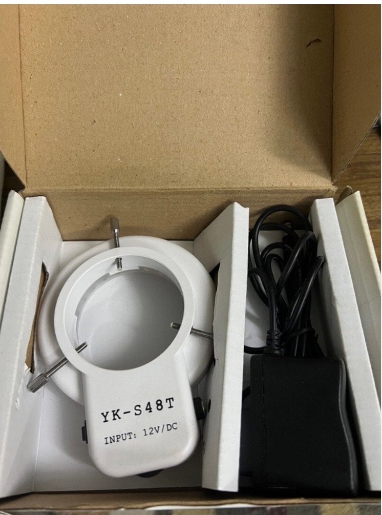 Nieuwe YK-S48T microscoop lamp met 12V/DC input, Ophalen of Verzenden, Nieuw, Loeplamp