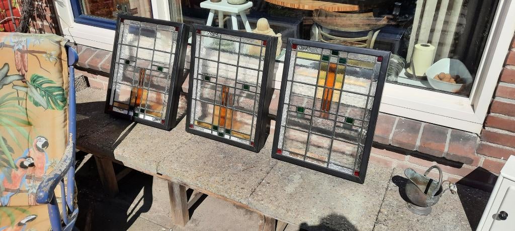 Glas in lood raampjes, Ophalen