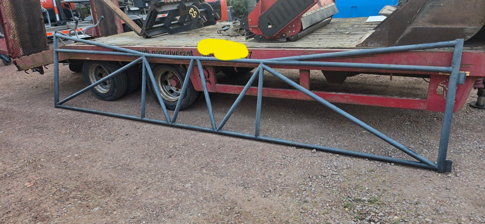Robuust ijzeren hekwerk met poort, Ophalen, Met poort, Gebruikt, Spijlenhekwerk