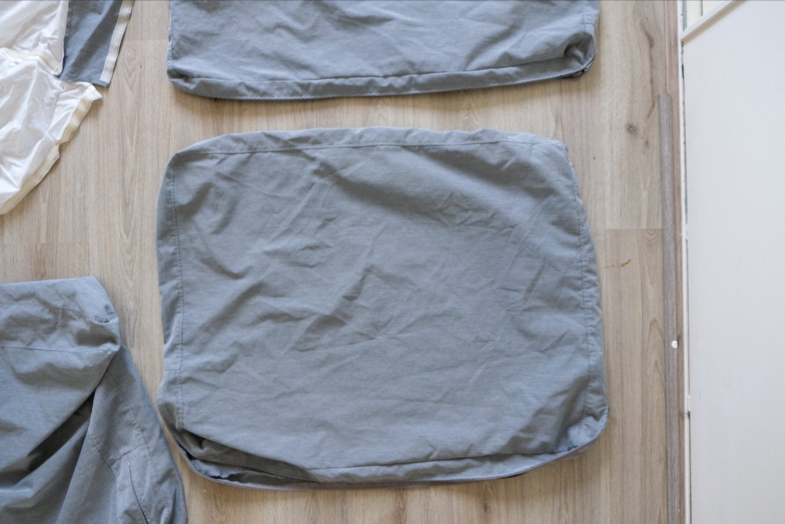 IKEA Karlstad hoezen 3-zitsbank grijs, Ophalen, Gebruikt, Driepersoons, 75 tot 100 cm