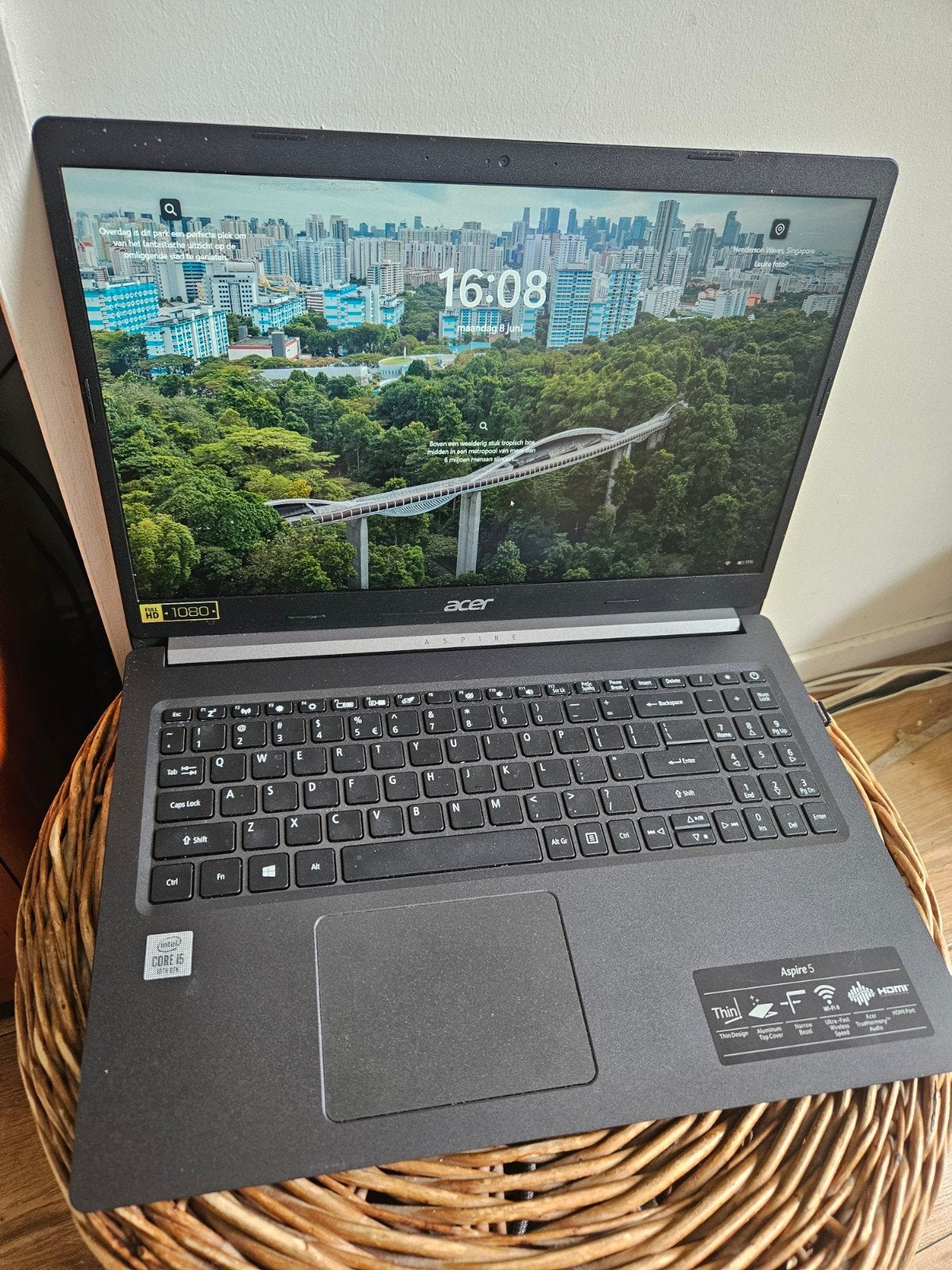 ACER Aspire 5 10th gen laptop, 2 tot 3 Ghz, 15 inch, Ophalen of Verzenden, Zo goed als nieuw