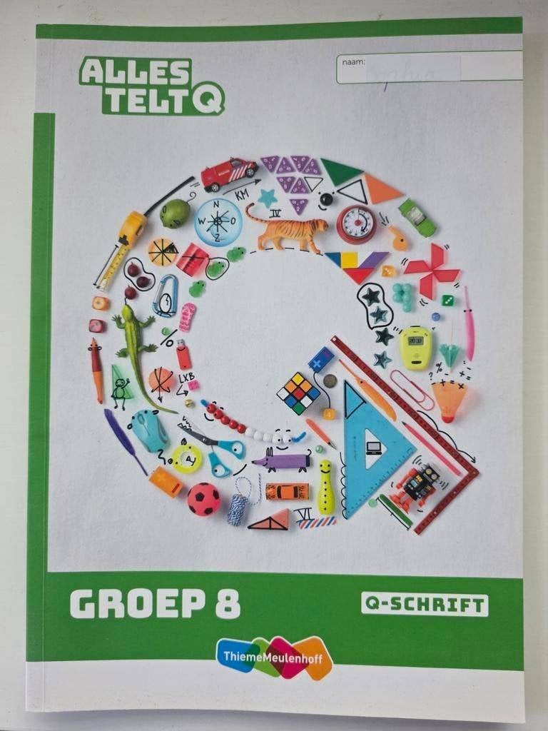Alles telt Q-schrift Groep 8, Wiskunde A, ThiemeMeulenhoff, Ophalen of Verzenden, Zo goed als nieuw