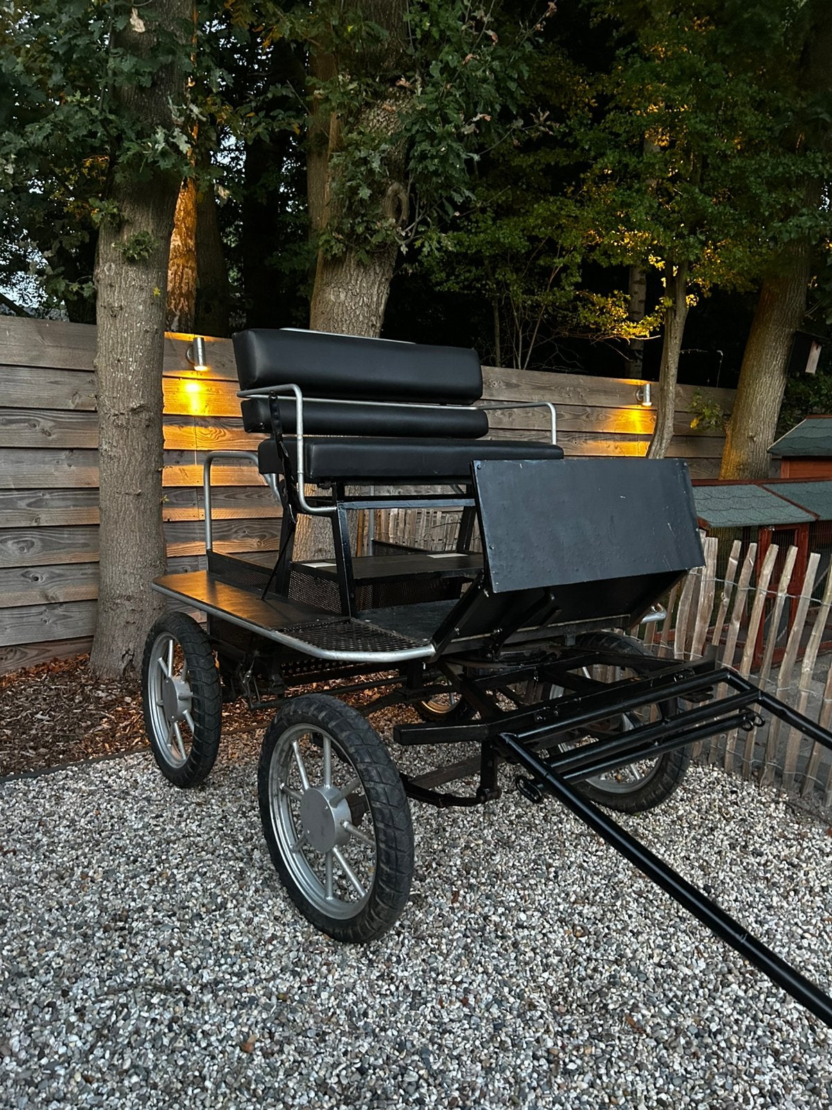 Marathonwagen 4-wiel, geremd, Dieren en Toebehoren, Gebruikt, Marathonwagen, Paard