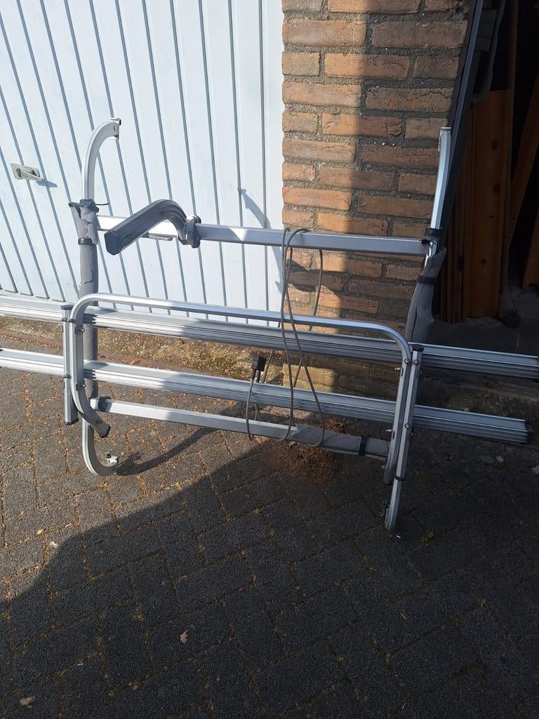 Fietsendrager voor caravan - Gebruikt, goede staat, Auto diversen, Fietsendragers, Ophalen of Verzenden, 2 fietsen, Gebruikt, Achterklepdrager