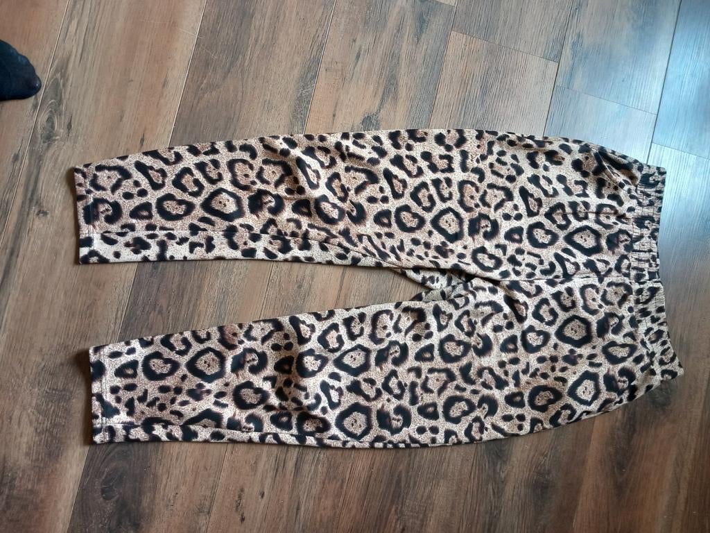 Panterprint 3/4 legging - Maat 44, Legging, Bruin, Ophalen of Verzenden, Maat 44/46 (L)