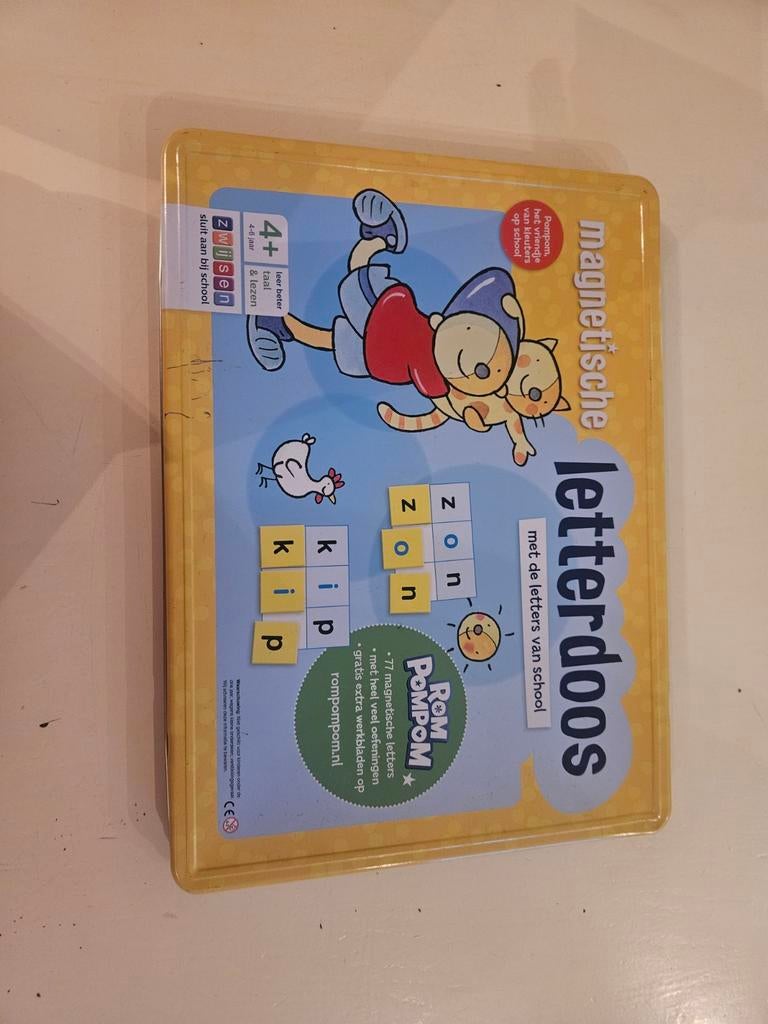 Magnetische Letterdoos RomPomPom - Leren Lezen, Kinderen en Baby's, Speelgoed | Educatief en Creatief, Ophalen of Verzenden, Gebruikt