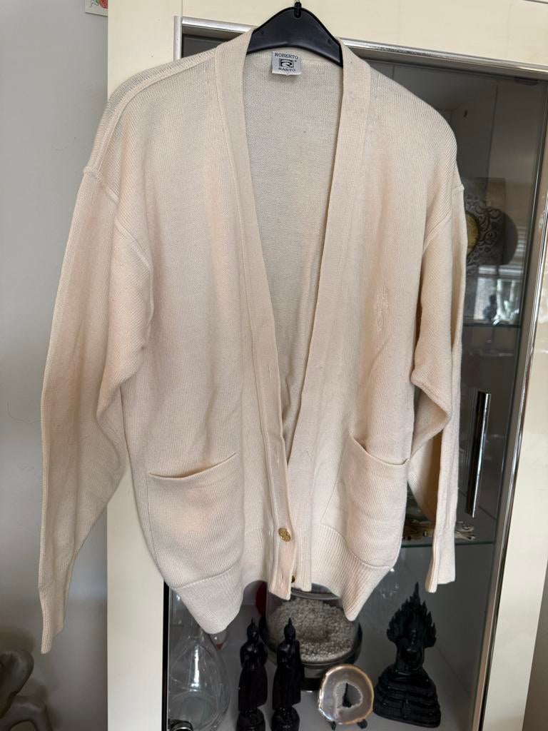 Roberto Sarto Crèmekleurig Vest - Maat 44/46, Kleding | Dames, Ophalen of Verzenden, Zo goed als nieuw, Maat 42/44 (L), Beige