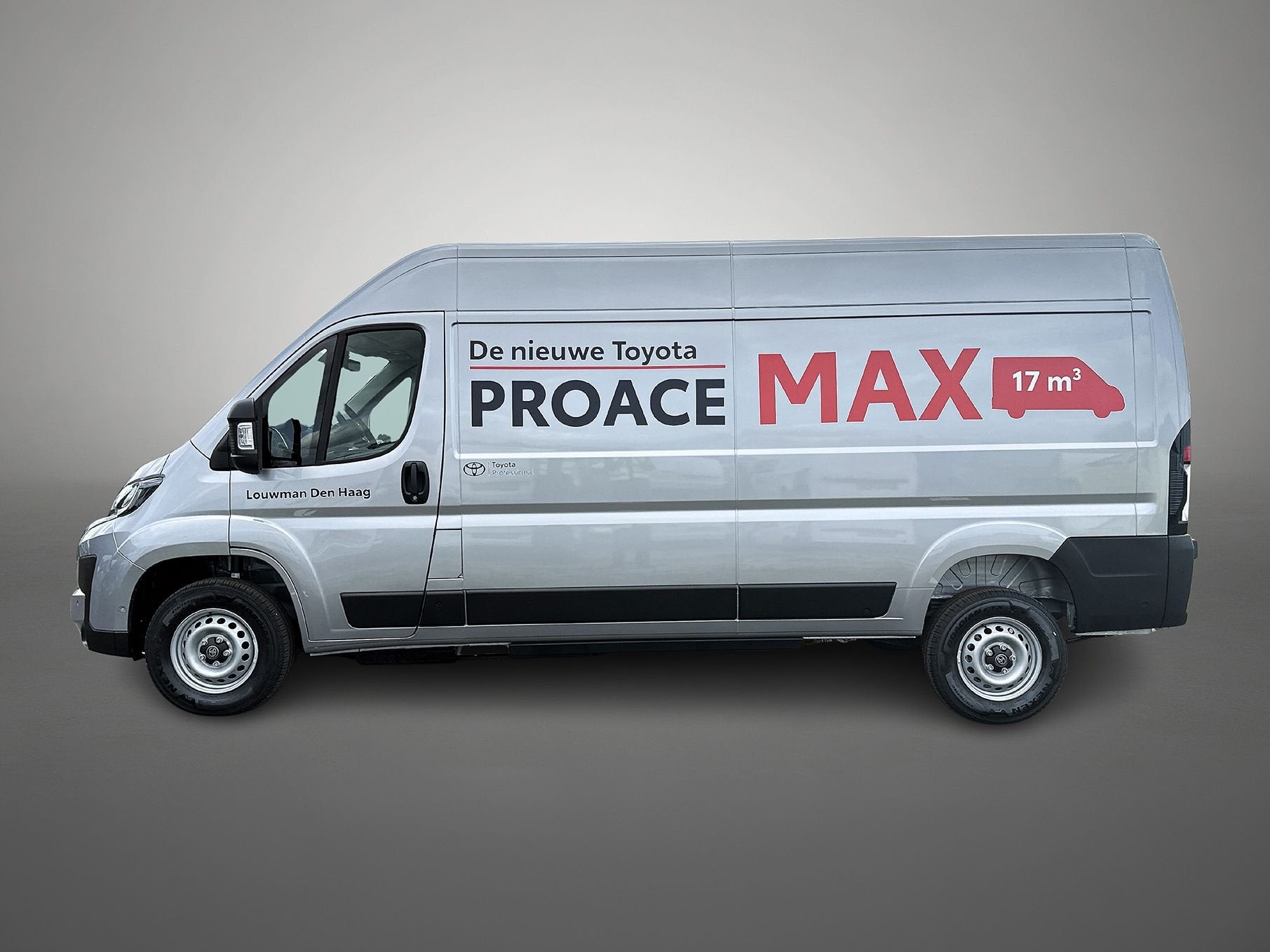 Toyota PROACE Max Elec 3.5t L3H2 Professional Heavy 110 kWh, Auto's, Stof, Zwart, 2765 kg, Nieuw