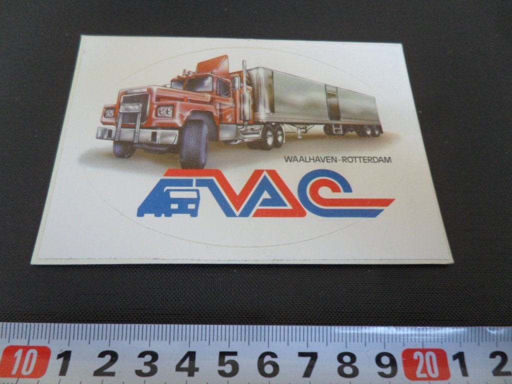 sticker strip truck vrachtwagen VAC waalhaven rotterdam *, Ophalen, Zo goed als nieuw