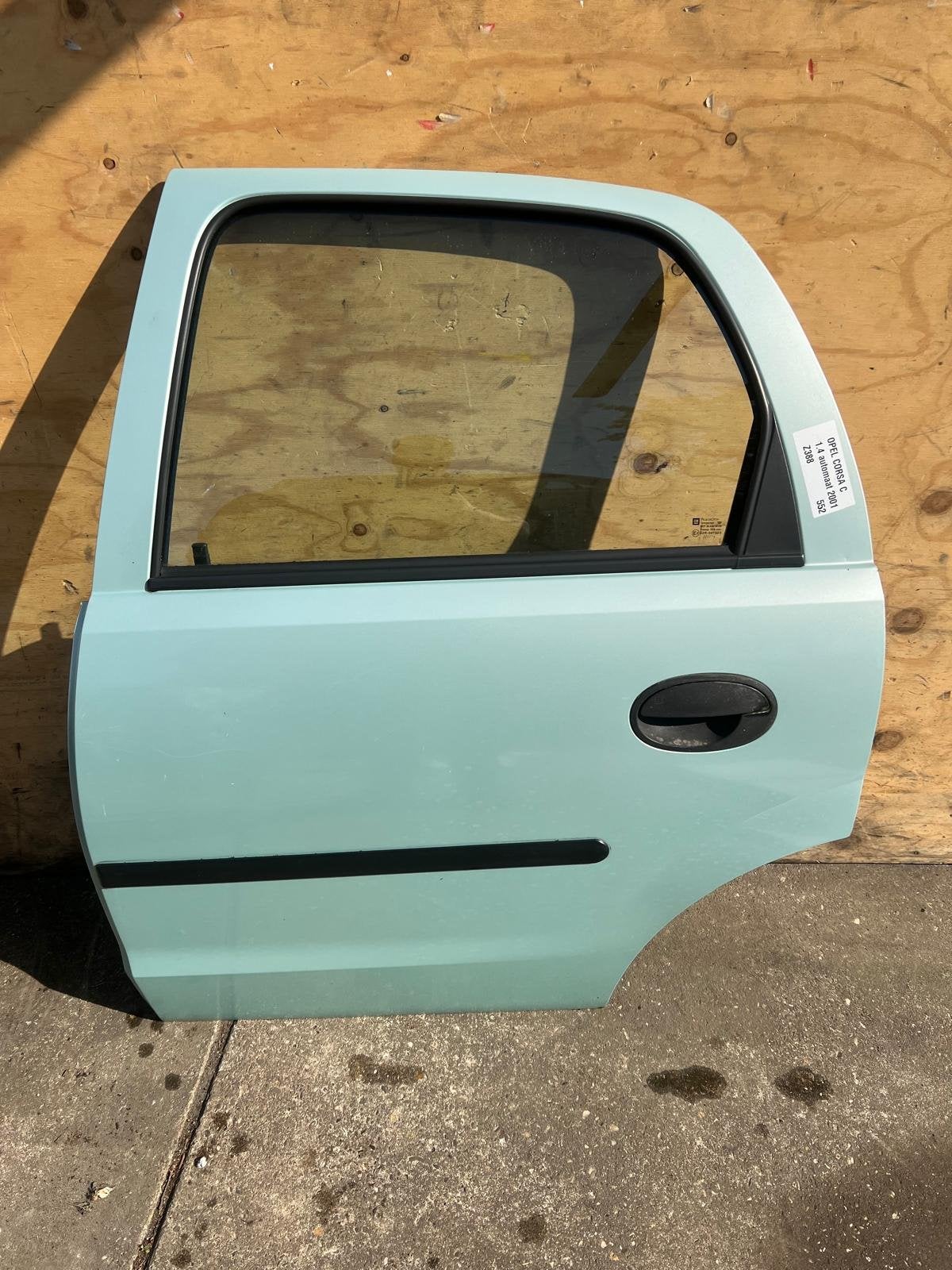 Opel Corsa C Z388 Groen Deur Links-Achter 2000-2006, Auto-onderdelen, Gebruikt, Deur, Opel Automobile GmbH, Ophalen of Verzenden