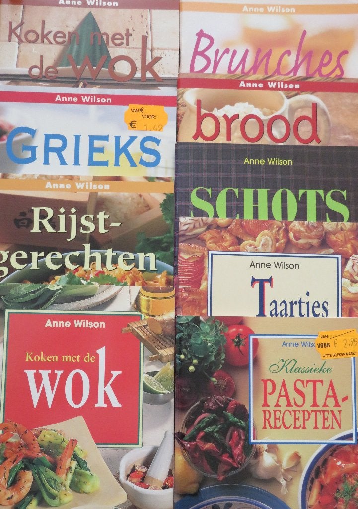 9 kookboeken Anne Wilson, Ophalen, Gelezen, Anne Wilson