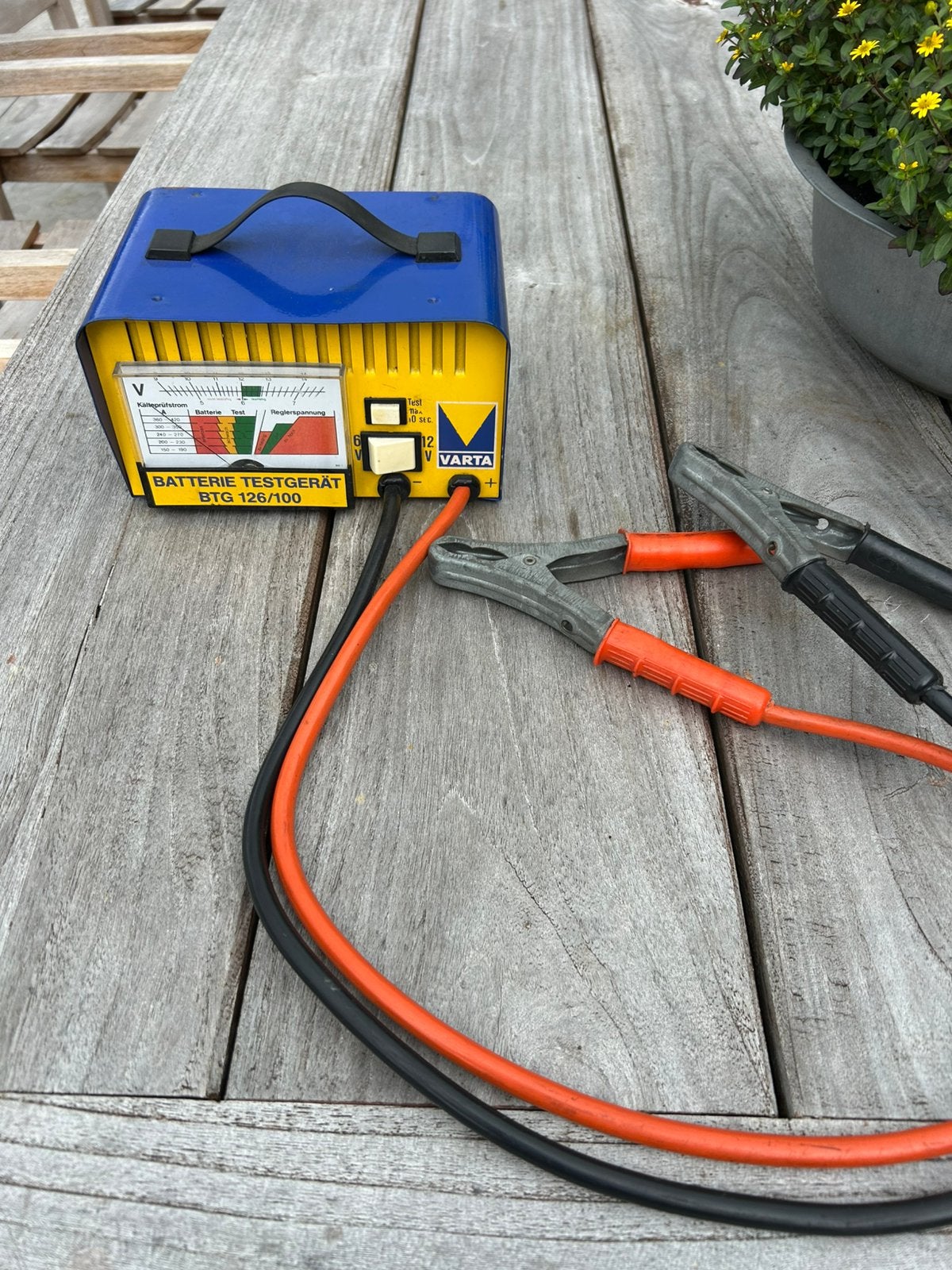 Accu test apparaat 6/12 Volt Varta bijna Nieuw, Ophalen of Verzenden, Gebruikt
