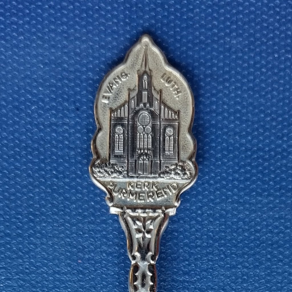 verzilverd lepeltje Evang. Luth. Kerk, Purmerend (ZS 90), Ophalen of Verzenden