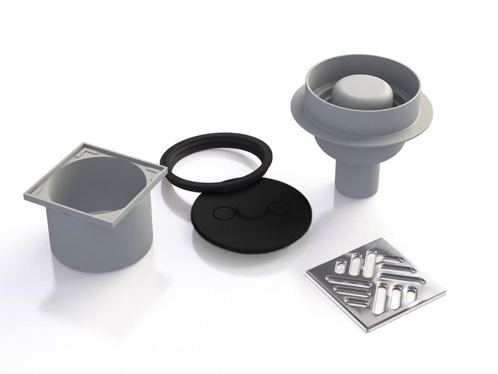 Qboard afvoer voor douche nieuw, Ophalen of Verzenden, Nieuw, Rvs, Douche