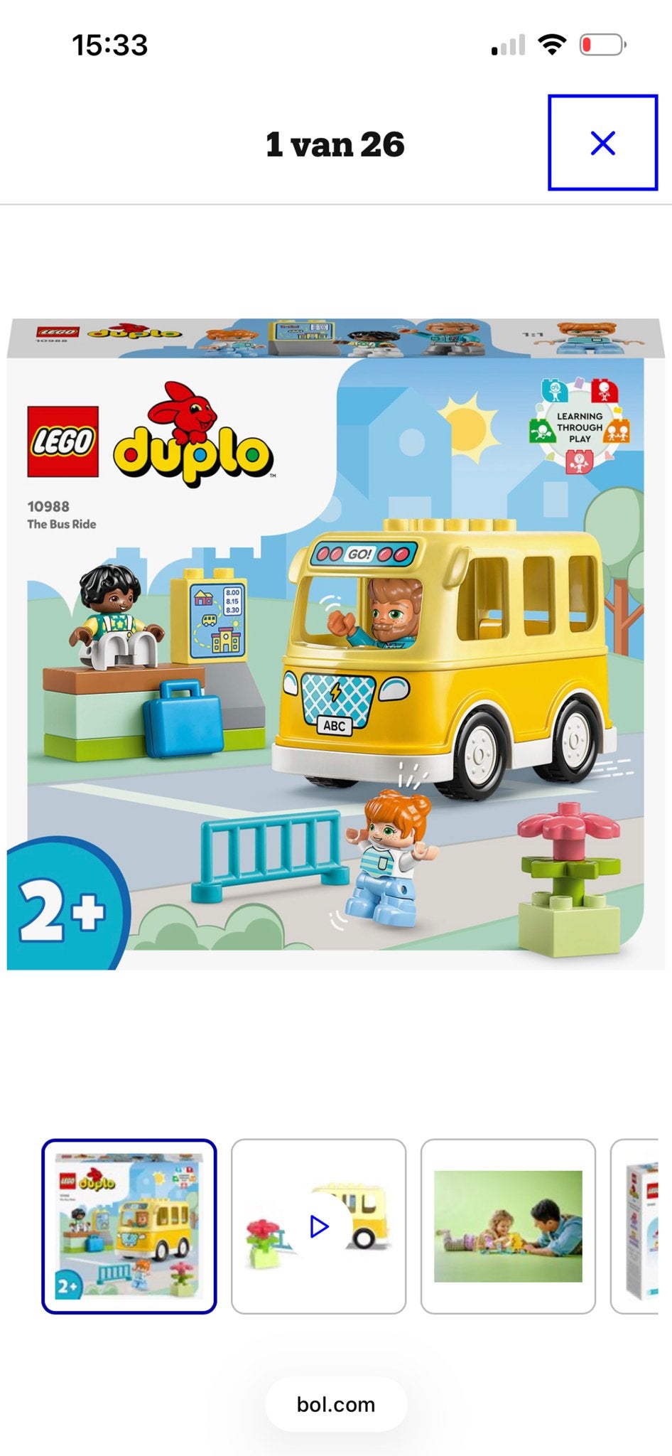LEGO Duplo 10988 De Busrit - Zo goed als nieuw, Verzenden, Zo goed als nieuw, Overige merken