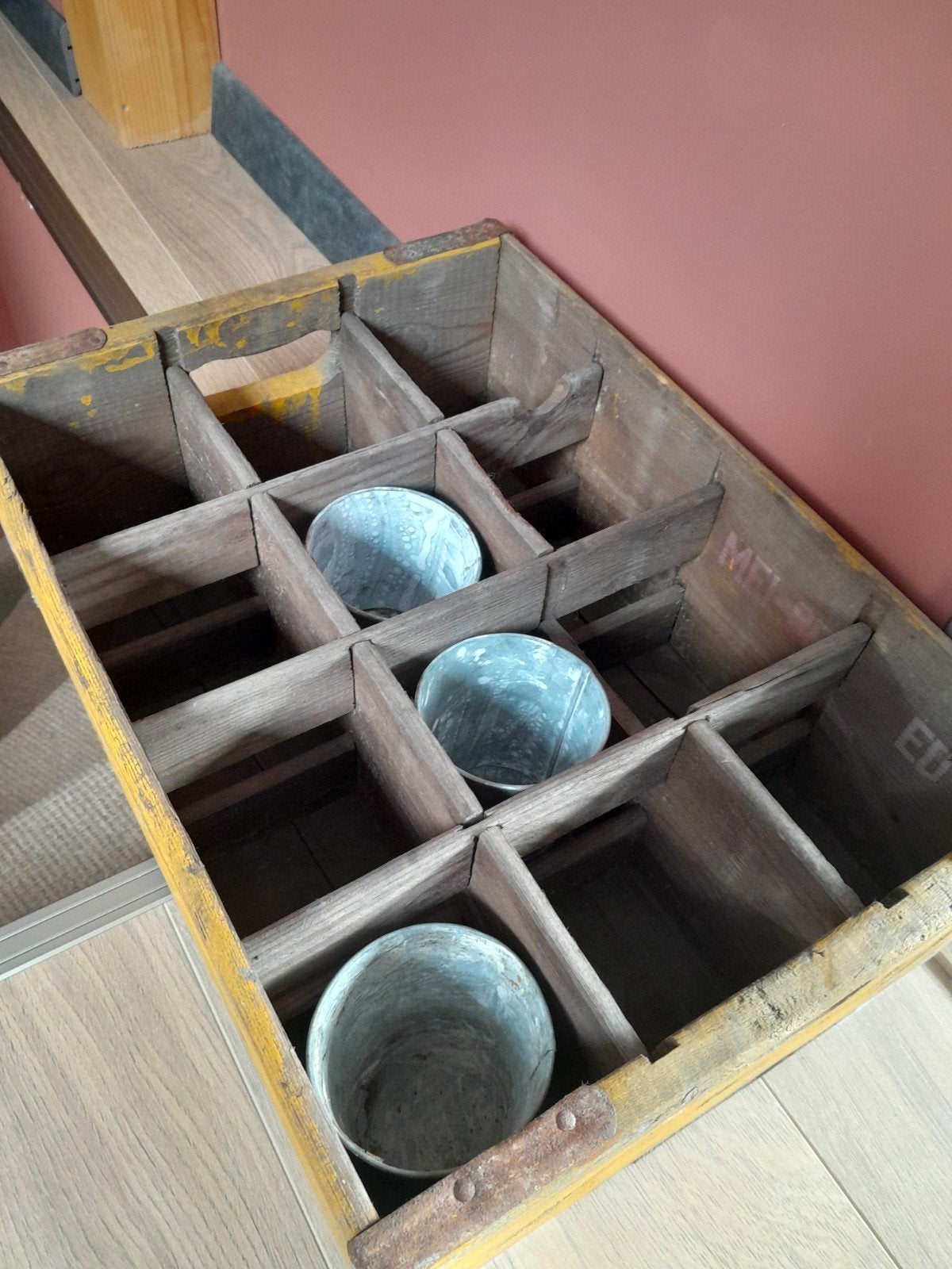 Vintage Houten Coca-Cola Kratje - Decoratief en Uniek, Minder dan 50 cm, Gebruikt, Minder dan 50 cm, Ophalen of Verzenden