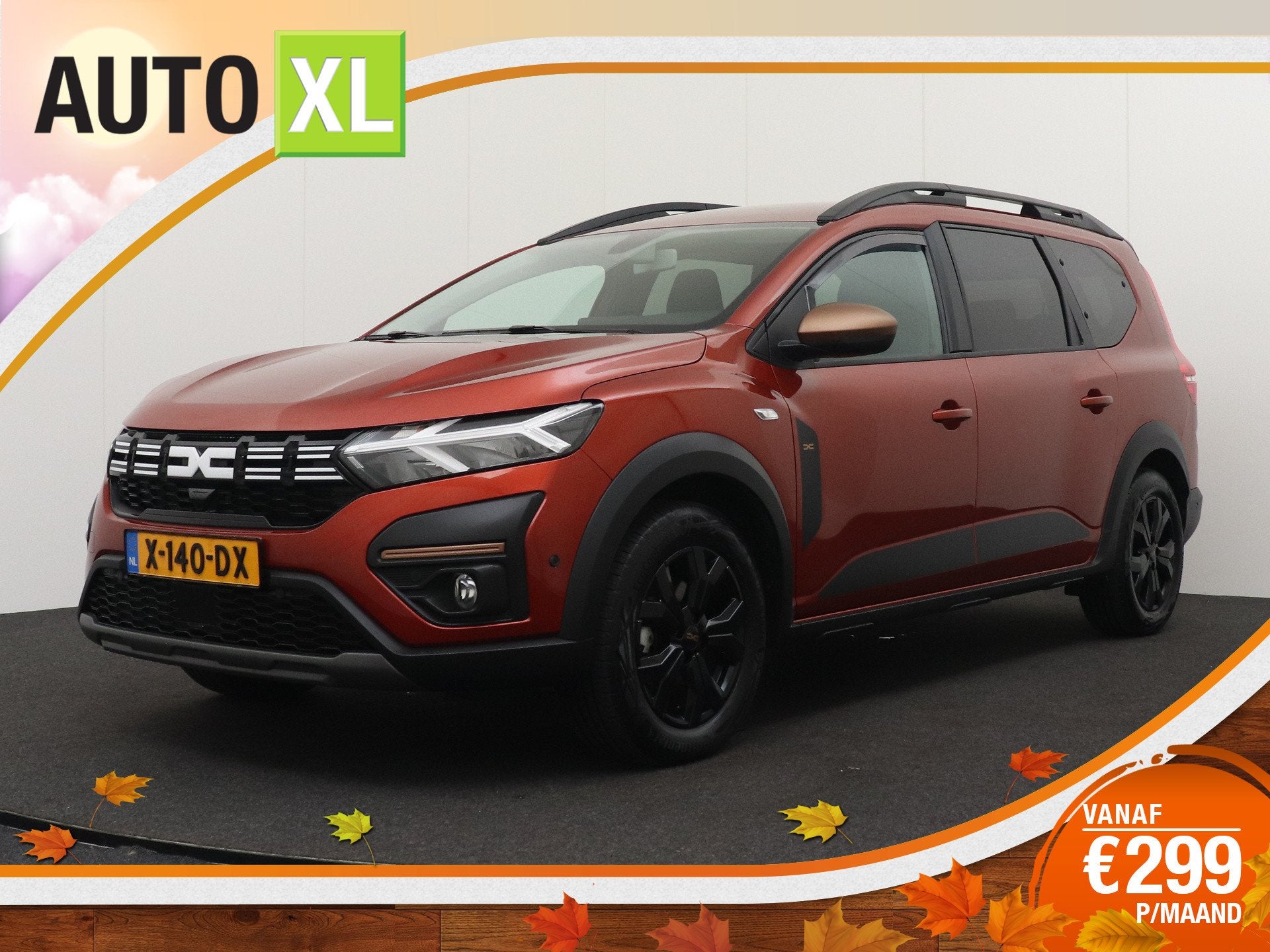 Dacia Jogger 1.6 Hybrid 140 Extreme 7p. Trekhaak Afn.Camera, Dealer onderhouden, Gebruikt, 4 cilinders, Bruin