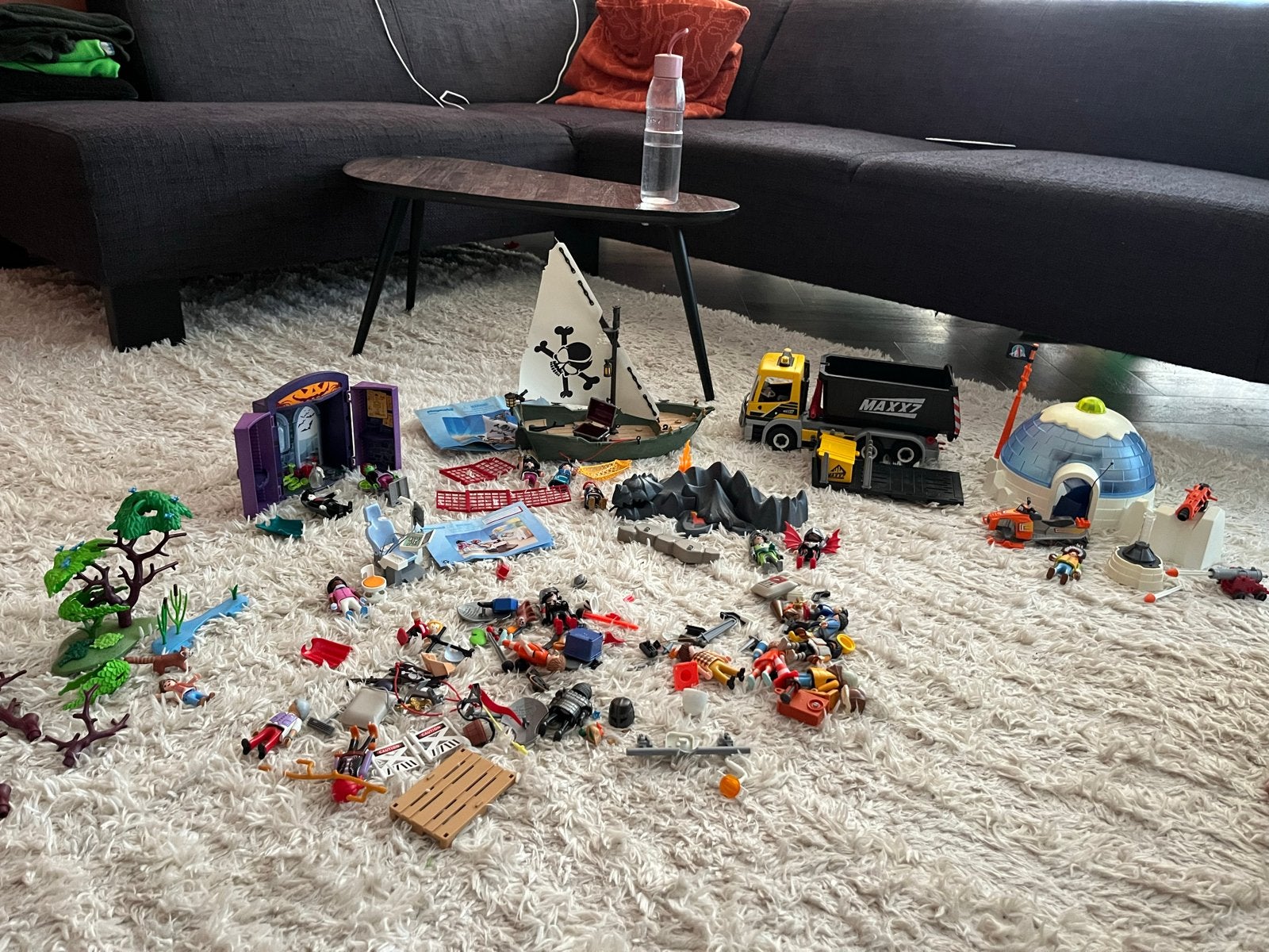 Grote Playmobil set: Piratenschip, Iglo, Vrachtwagen & meer!, Ophalen, Gebruikt, Jongen of Meisje