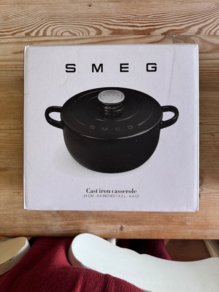 SMEG cast iron cassetolle gietijzeren pan, Ophalen, Gietijzer, Overige typen, Nieuw