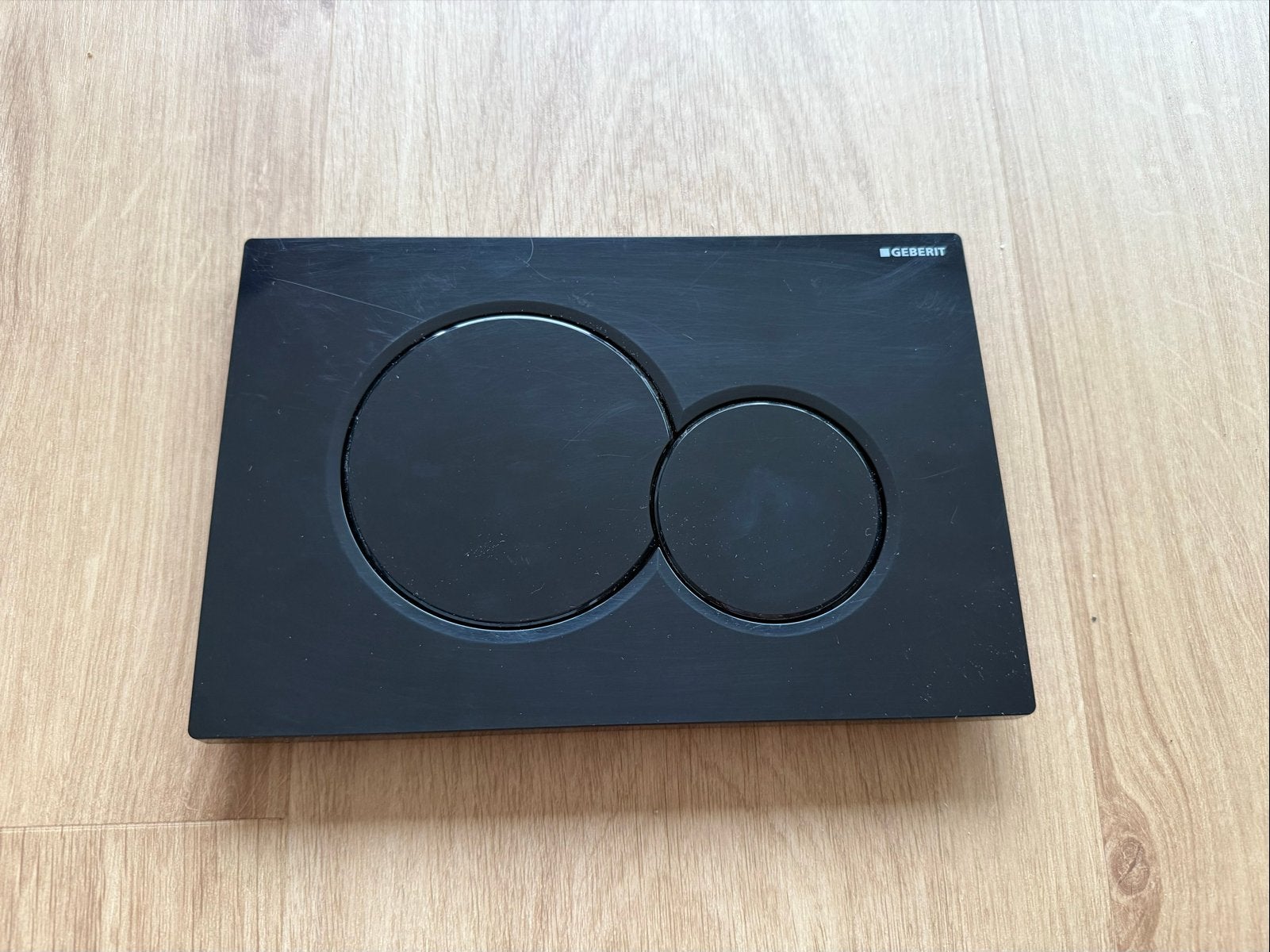 Geberit Sigma01 bedieningsplaat zwart hoogglans, Doe-het-zelf en Verbouw, Ophalen of Verzenden, Gebruikt, Toilet