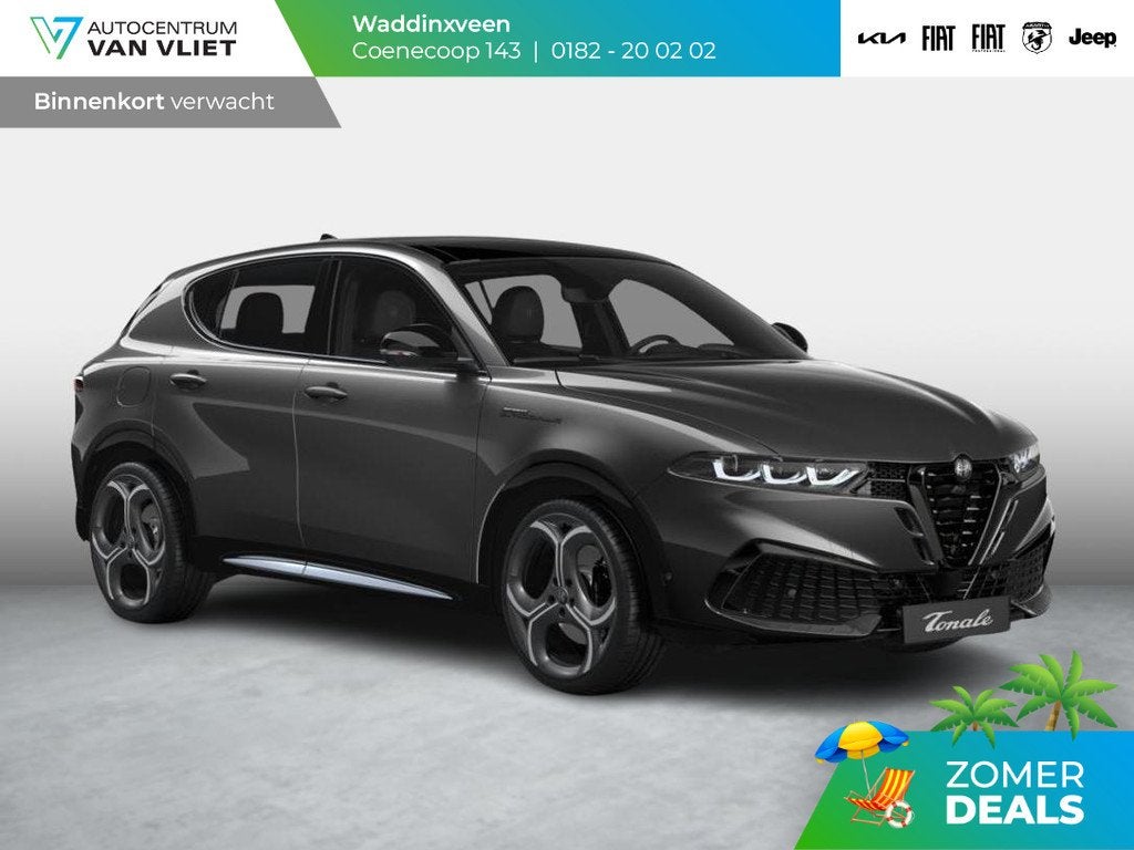 Alfa Romeo Tonale 1.3 Ibrida Plug-In Q4 270pk AWD Sport Spec, Auto's, Alfa Romeo, Bedrijf, Te koop, Tonale, 360° camera, 4x4, ABS