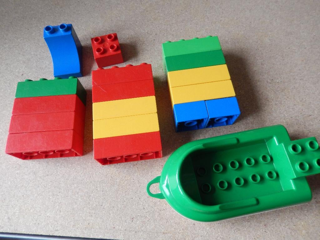 Duploblokken met bootje, Ophalen, Gebruikt, Duplo
