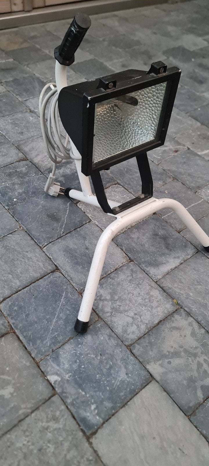 Werkspot bouwlamp / halogeen schijnwerper 500W, Ophalen, Gebruikt, Met statief, Lamp met armatuur