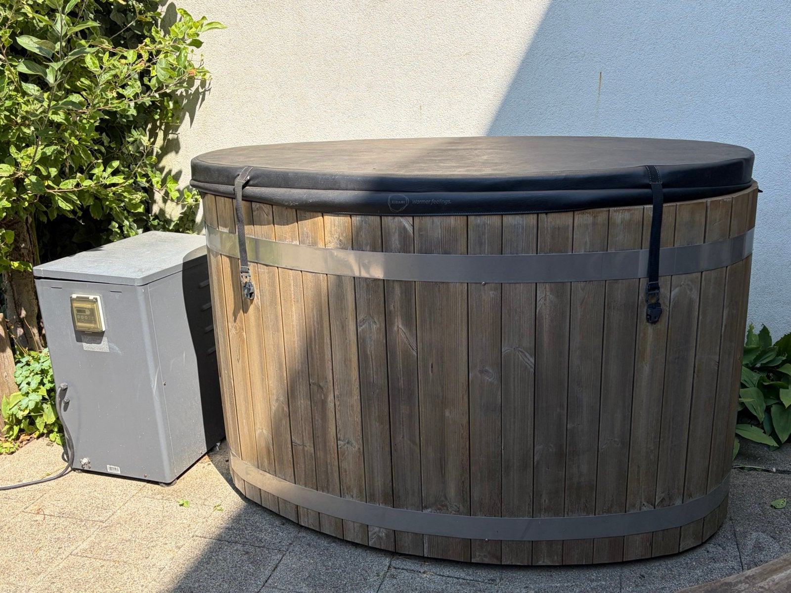 Hottub Kirami Woody Tiny, Tuin en Terras, Ophalen, Gebruikt