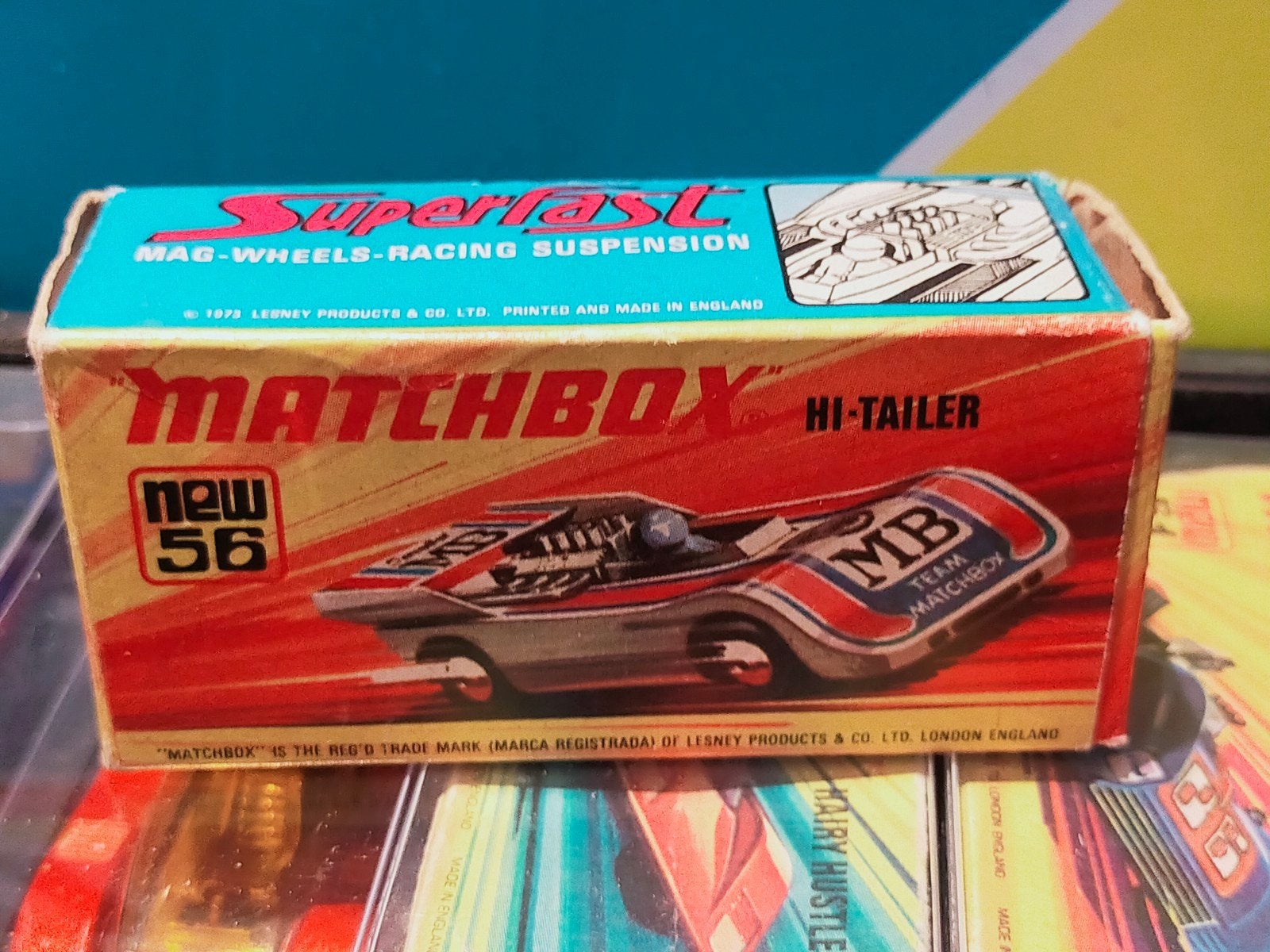 Matchbox Superfast MB 56 Hi-Tailer (1973) met originele doos, Ophalen of Verzenden, Nieuw, Auto, Matchbox