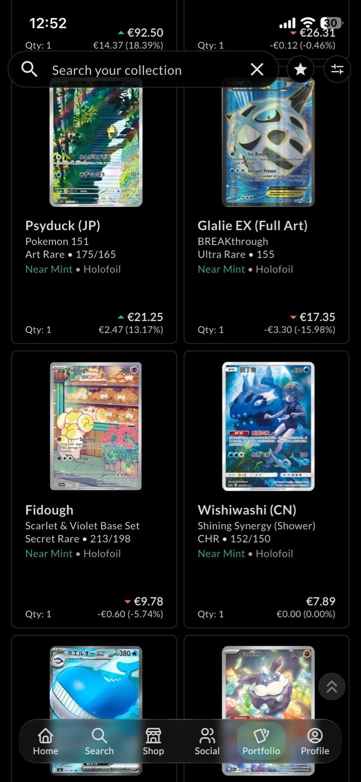 Pokémon kaarten collectie - Diverse zeldzame kaarten, Verzenden, Zo goed als nieuw, Meerdere kaarten, Foil