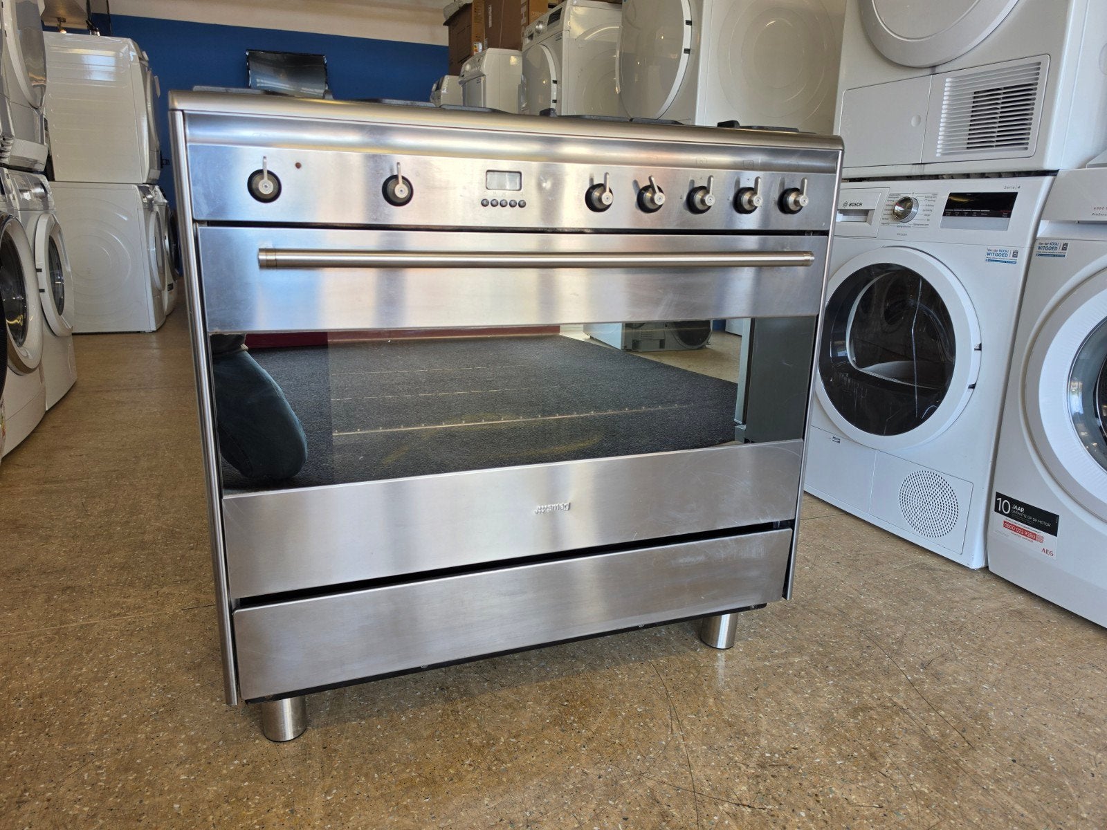 SMEG 5 pits gasfornuis | Hete lucht oven | Gratis thuis 🚚✅️, Jirnsum, Hete lucht, 60 cm of meer, Ophalen of Verzenden
