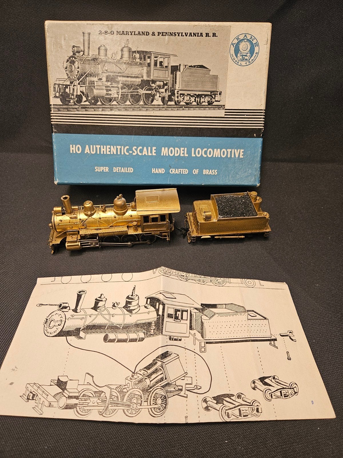 Akane Japan HO Messing Locomotief, Overige merken, Locomotief, Niet beschikbaar, Akane Model Trains