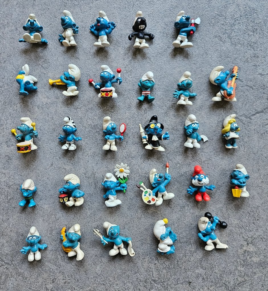oude smurfen o.a. BP, Ophalen of Verzenden, Gebruikt, Verschillende Smurfen