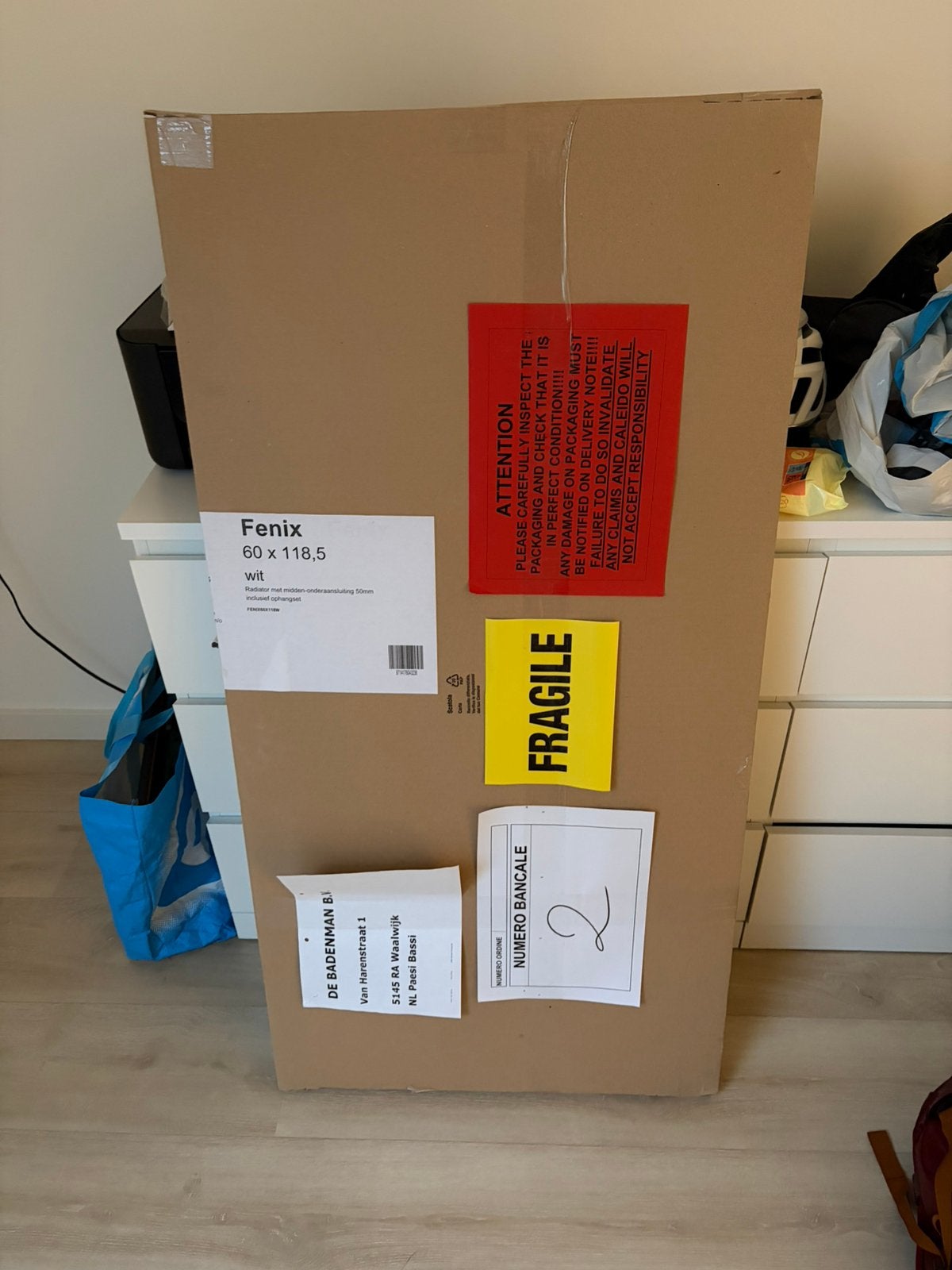 Nieuw Saniselect Ferro radiator 60  118,5 cm wit, Ophalen, Radiator, Nieuw, 60 tot 150 cm
