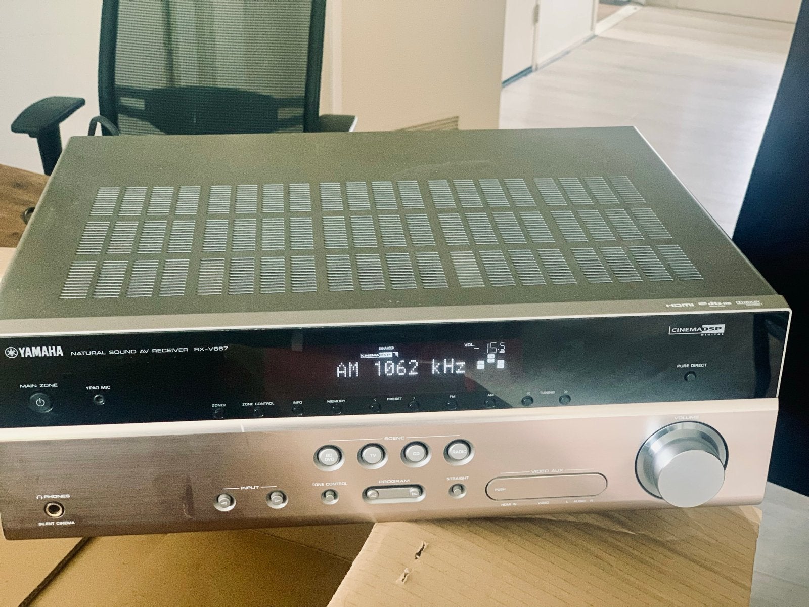Yamaha RX-V667 7.2 AV Receiver - Perfecte Staat, Audio, Tv en Foto, Ophalen of Verzenden, 60 tot 120 watt, Yamaha