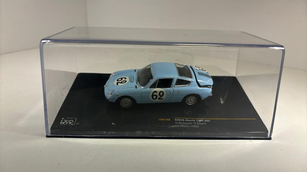 Simca Abarth 1300 #62 le mans 1962 ixo 1.43, Overige merken, Auto, Ophalen of Verzenden, A