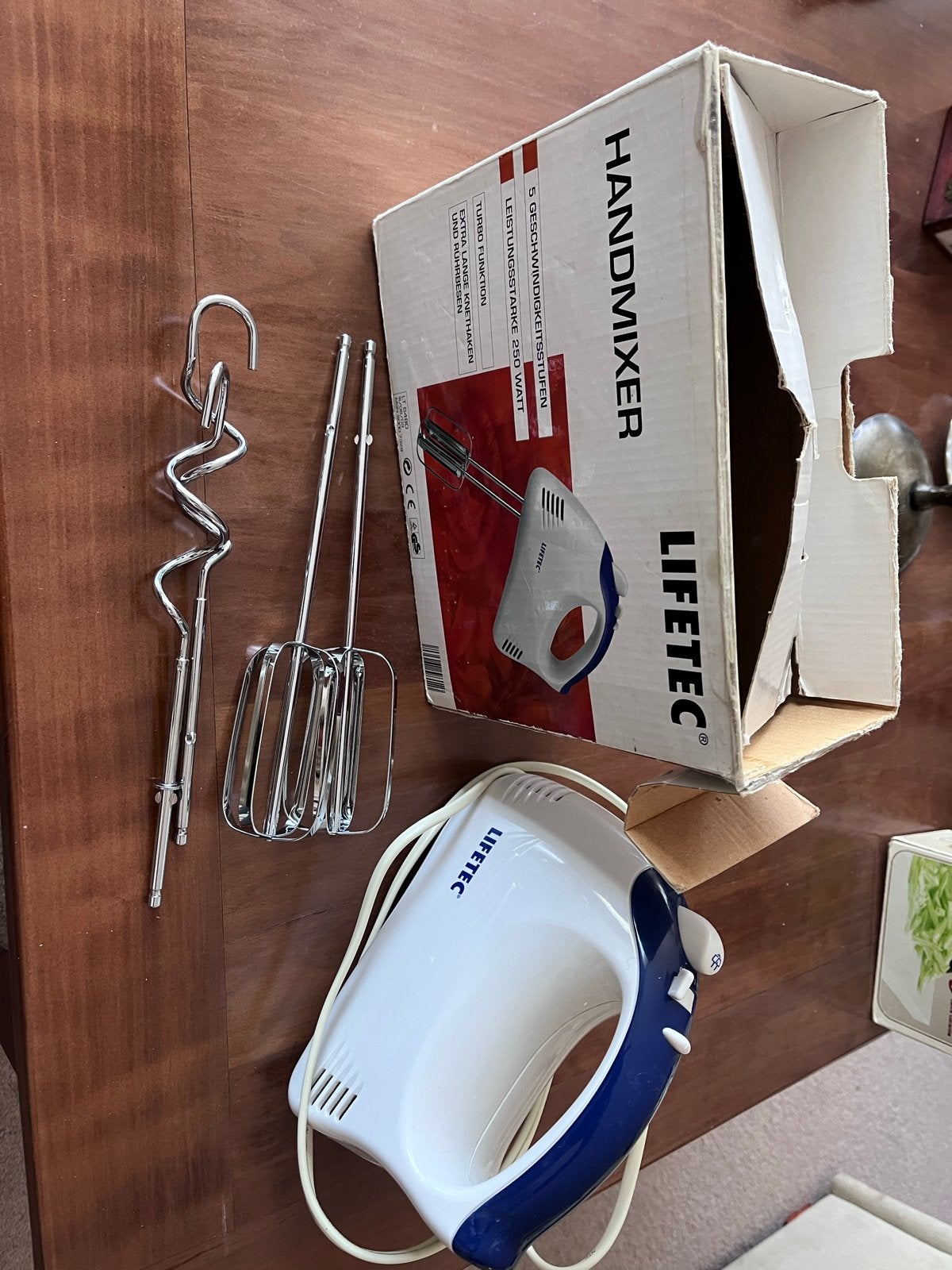 Lifetec Handmixer - Zo goed als nieuw, Ophalen, Zo goed als nieuw, 3 snelheden of meer
