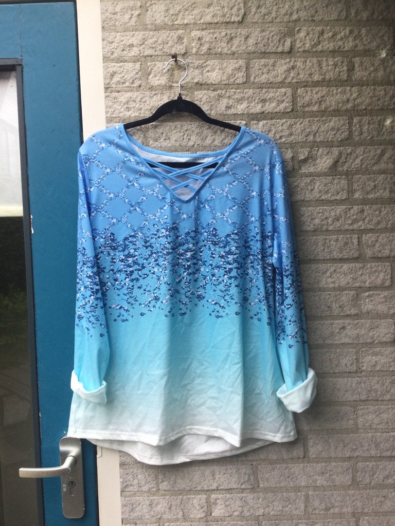 Leuk blauw SHIRT, NIEUW, mt 40-48, Blauw, Maat 42/44 (L), Nieuw, Ophalen of Verzenden