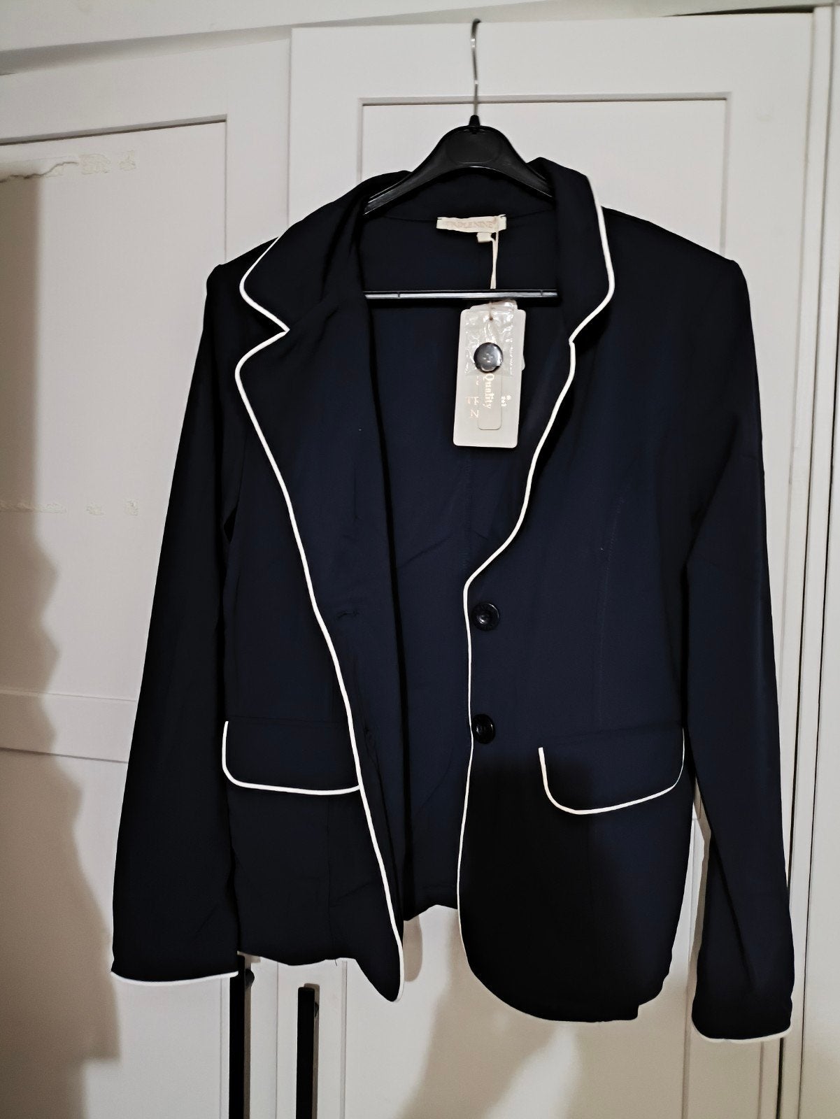 donkerblauwe blazer triple nine maat l, Kleding | Dames, Blauw, Maat 42/44 (L), Triple nine, Nieuw