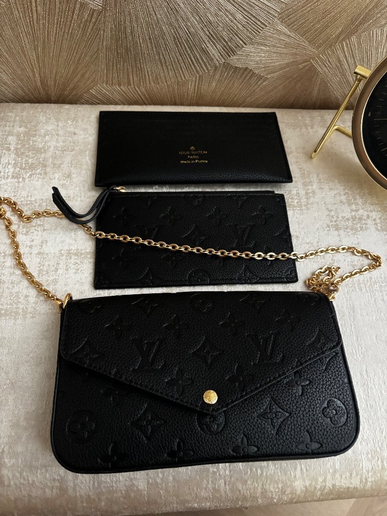 Pochette felicie zwart, Ophalen, Zo goed als nieuw, Zwart, Schoudertasje