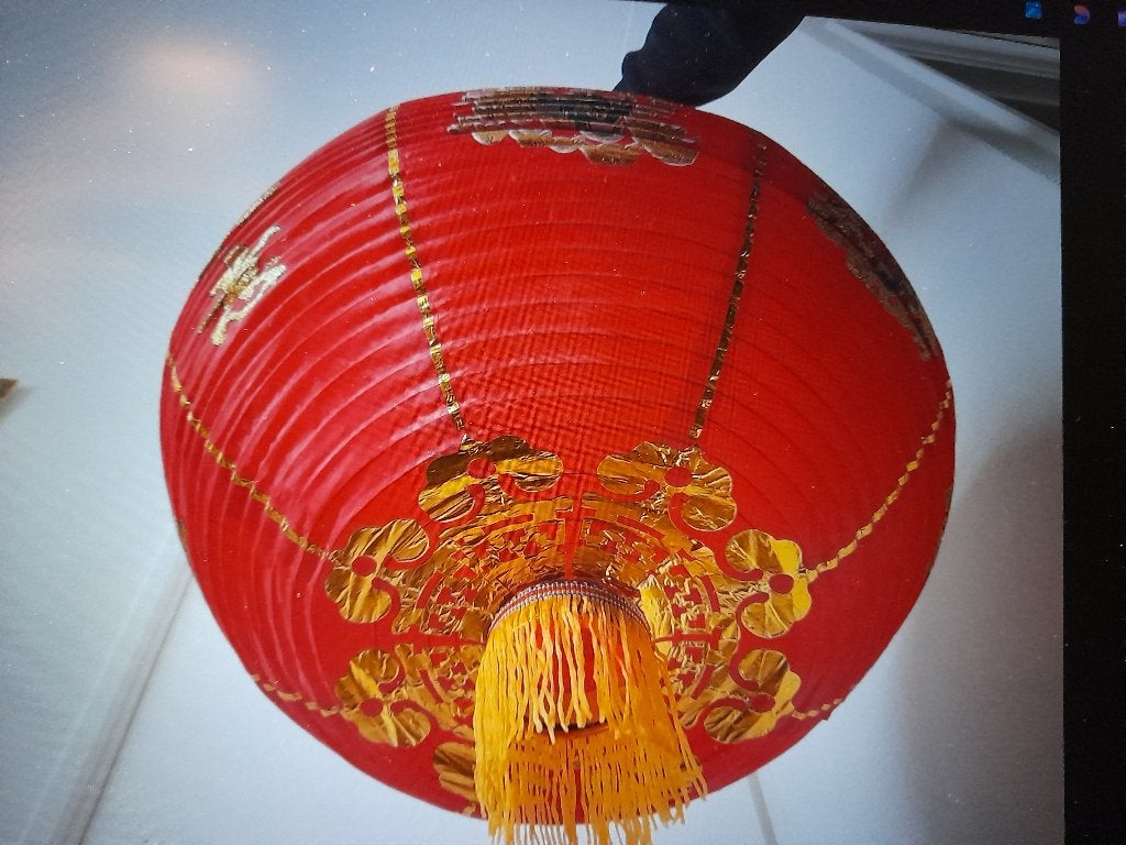 Grote Chinese rijstpapier lampionnen-/kap, Ophalen, Zo goed als nieuw, Versiering, Overige