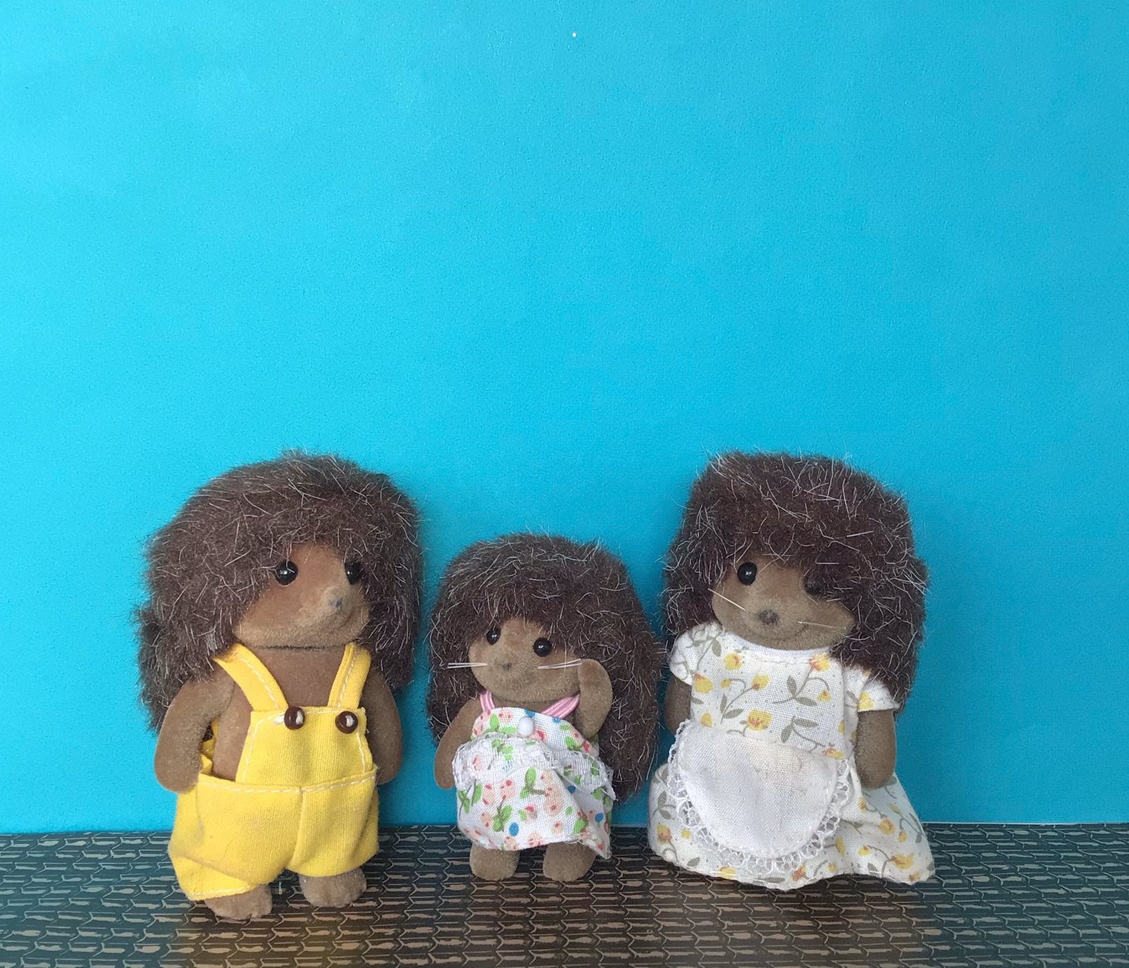 Sylvanian Egel Family: vader moeder dochter - mooie conditie, Ophalen of Verzenden, Gebruikt, Toebehoren
