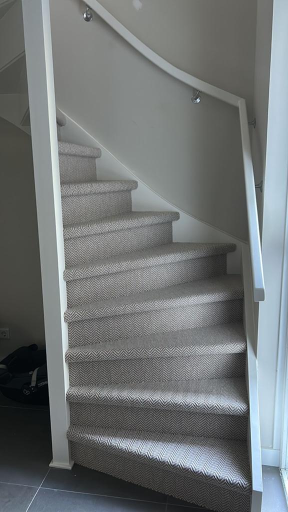 Stoffen trapbekleding - Sisal look - Beige/bruin, Huis en Inrichting, Ophalen, Beige, Vierkant, 200 cm of meer