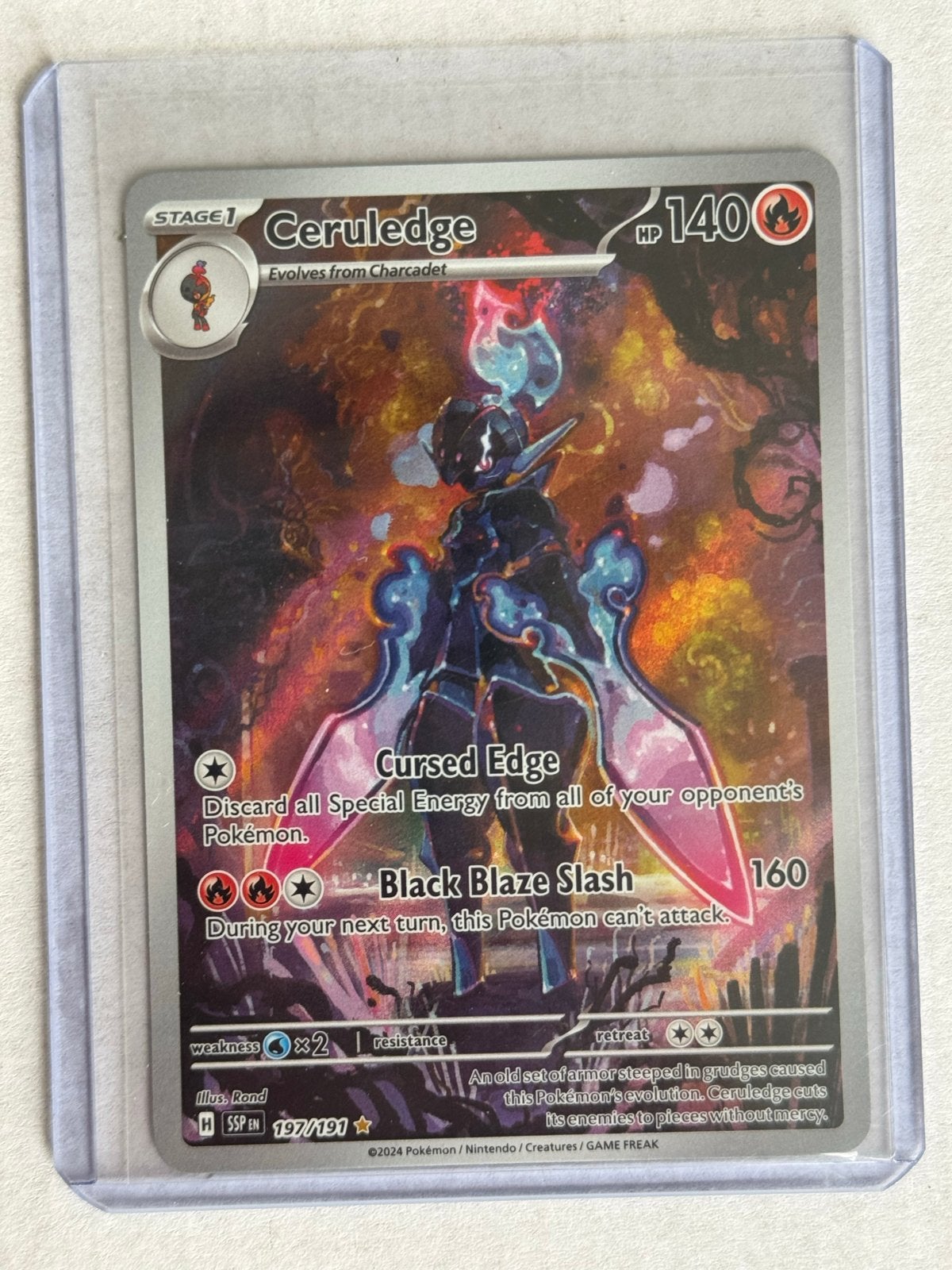 Ceruledge 197/191 - Scarlet & Violet Pokémon Kaart, Ophalen, Zo goed als nieuw, Losse kaart