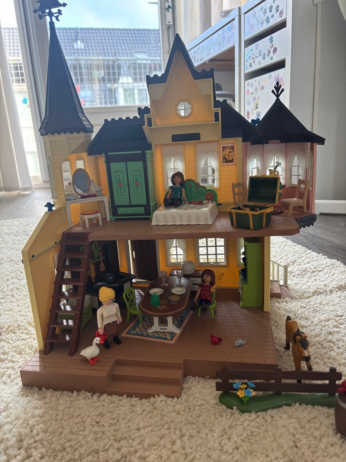 Playmobil Spirit Lucky's huis - 9475 met extra's, Ophalen of Verzenden, Gebruikt, Poppenhuis