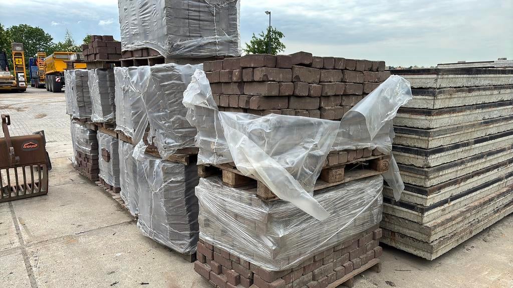 Gebakken 10 duimers 130 m/2., Ophalen of Verzenden, Gebruikt, Bakstenen