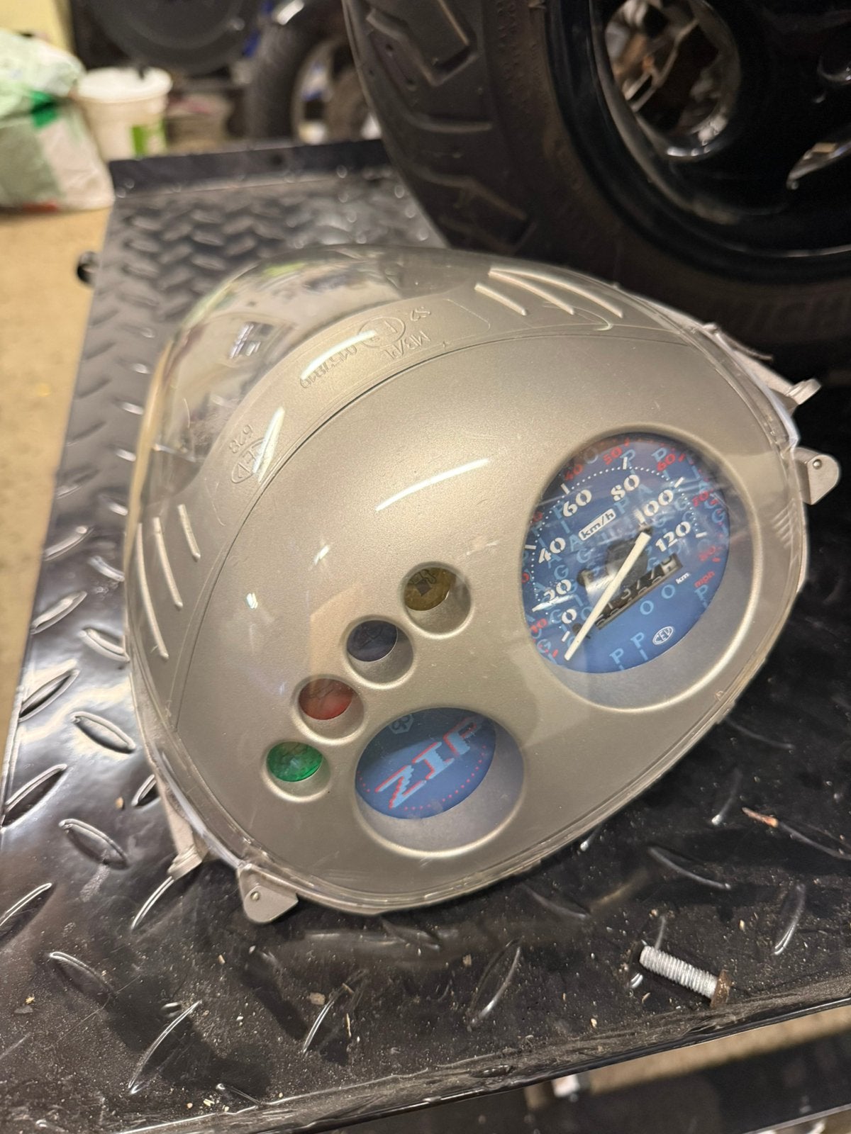 Piaggio Zip 120 km/h teller met koplamp, Ophalen of Verzenden, Gebruikt, Koplamp, Piaggio